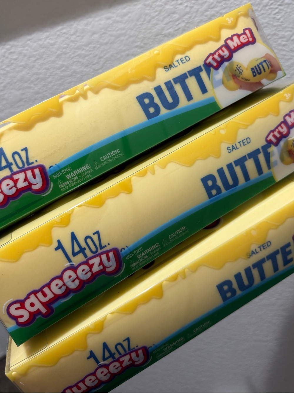 Bundle of 3 Huge Squeeeze Butter Squishy Toy Viral Sensory Fidget. New